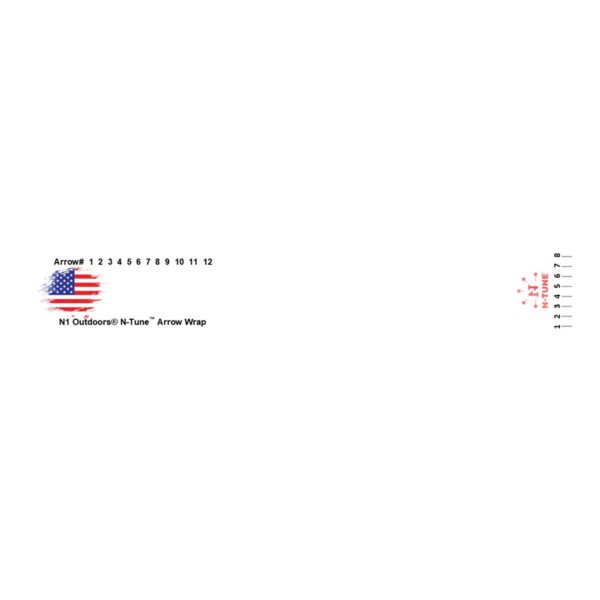 N1 Outdoors N-Tune arrow wraps USA flag design