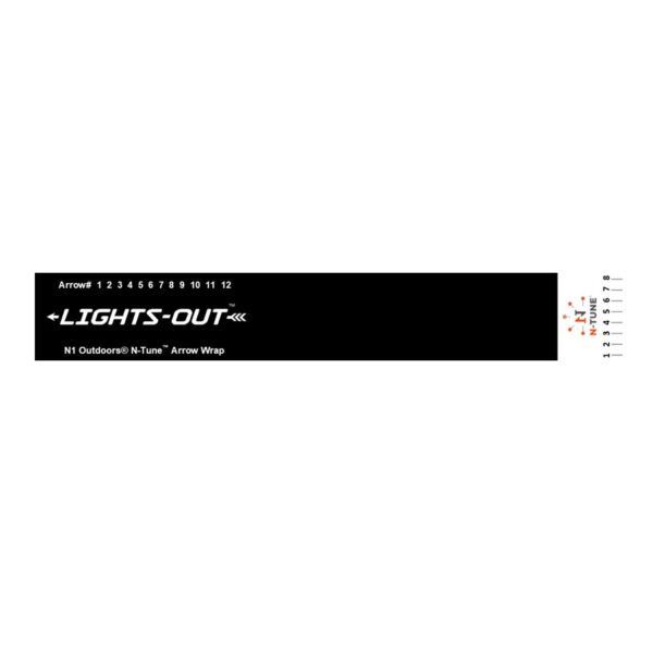 N1 Outdoors N-Tune arrow wraps Lights Out design product image