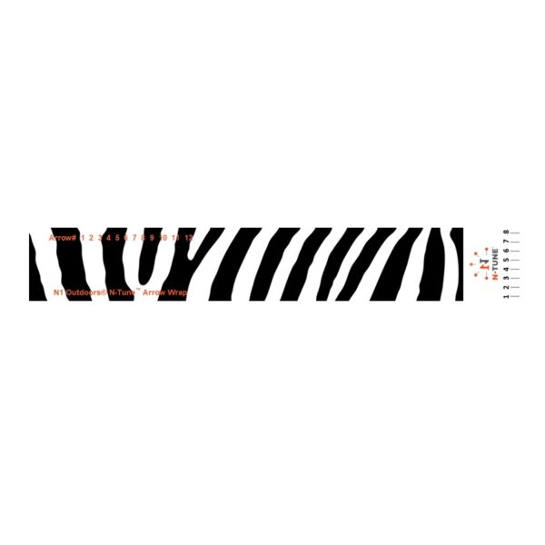 N1 Outdoors N-Tune arrow wraps zebra stripes