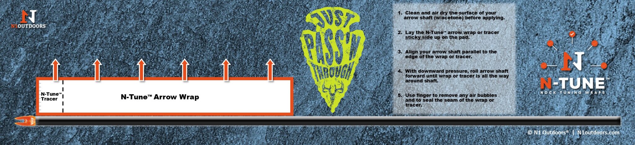 Just Pass'N Through Arrowhead Arrow Wrap Pad