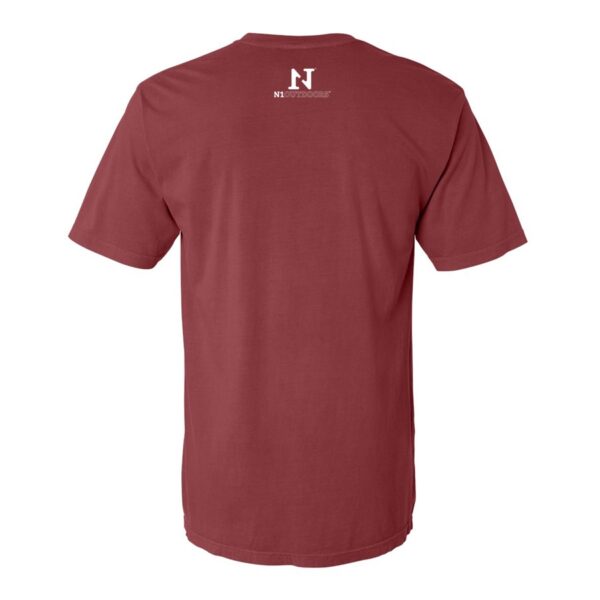 N1 Outdoors Just Pass'N Through Arrowhead bowhunting tee brick color back