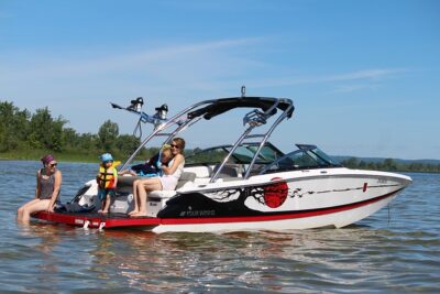 family boating