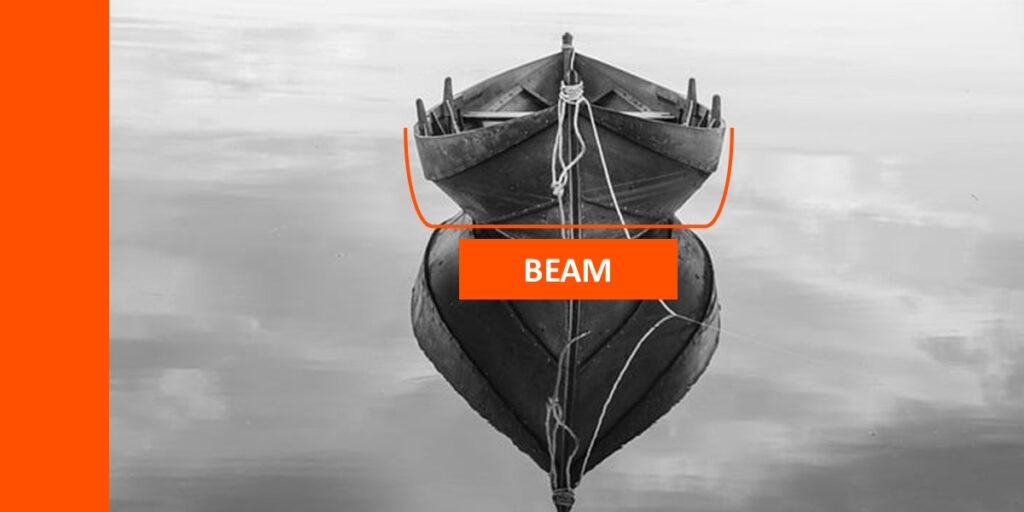 BEAM OF BOAT