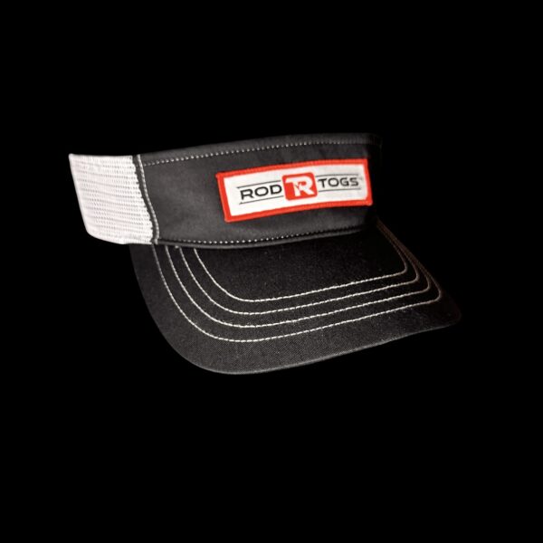 RodTogs patch trucker visor black with white mesh