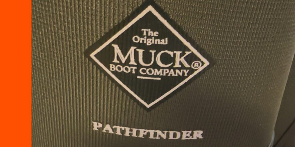 side of pathfinder muck boot