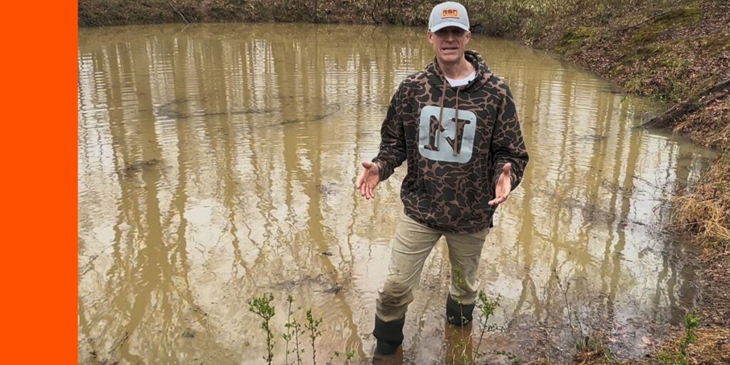 standing in pond with pathfinder muck boots