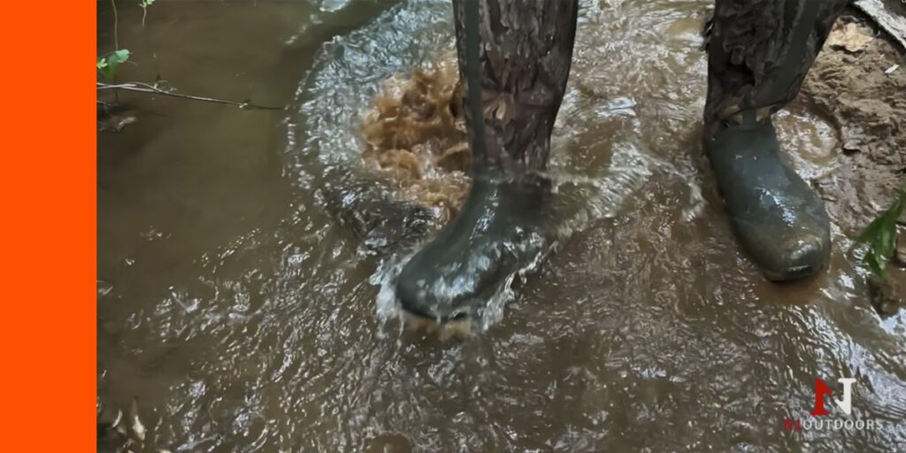 waterproof Trophy Series Tall Boots in water