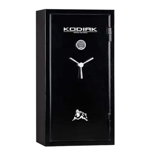 Kodiak Gun Safe for Rifles & Pistols | KBX5629 by Rhino Metals with New SafeX Security System | 42 Long Guns & 9 Handguns | 30 Minute Fire Protection | Door Organizer for Handguns & Ammo |...