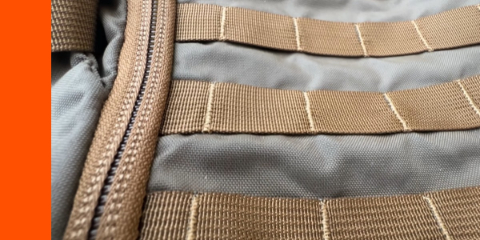 Kifaru Shape Charge MOLLE webbing stitching