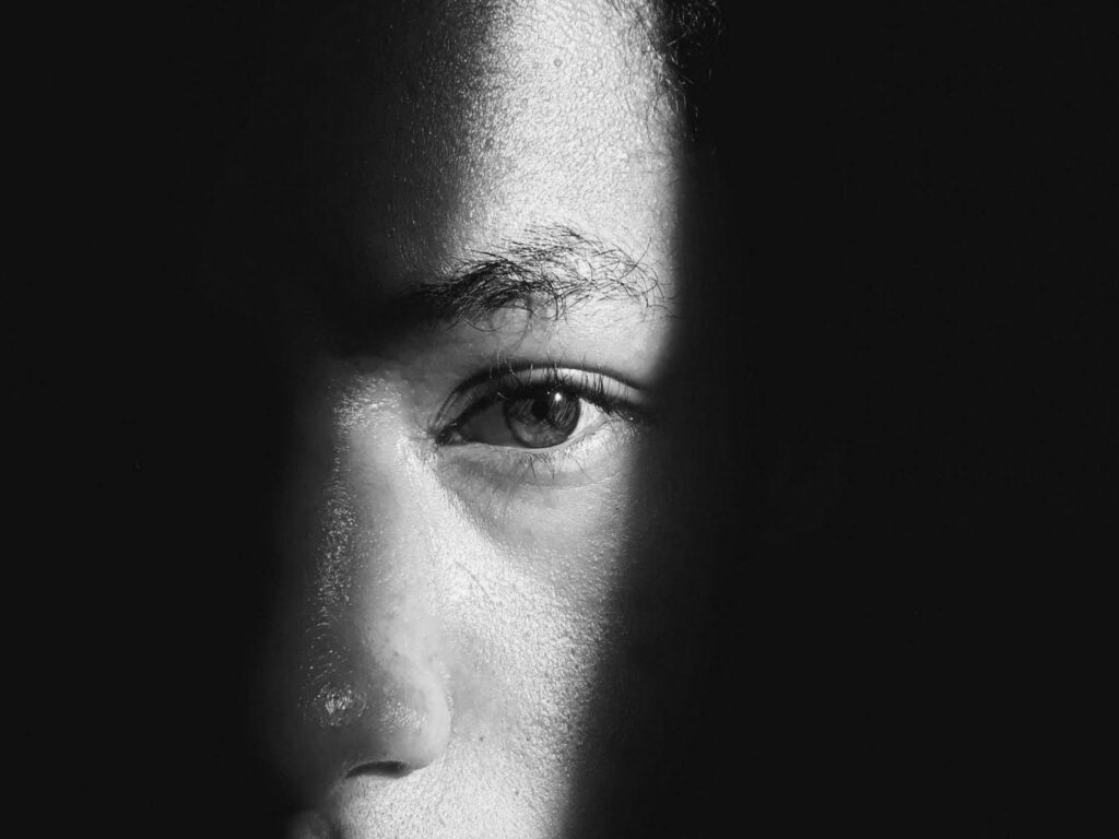 person seeing in the dark