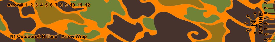 flo orange camo arrow wraps fluorescent orange