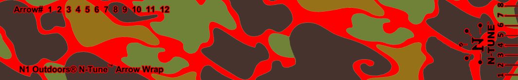flo red camo fluorescent red camo arrow wraps