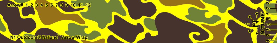 N-Tune flo yellow fluorescent yellow arrow wrap