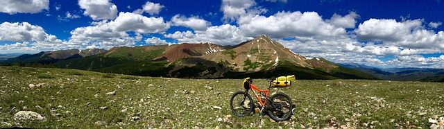 bikepacking in mountains