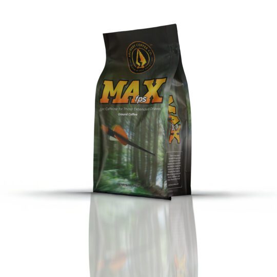 MAX fps dark roast coffee with extra caffeine from Archery Coffee