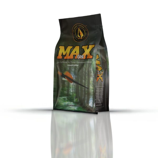 MAX fps dark roast coffee with extra caffeine from Archery Coffee