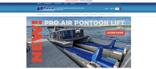 Pro air pontoon boat lifts