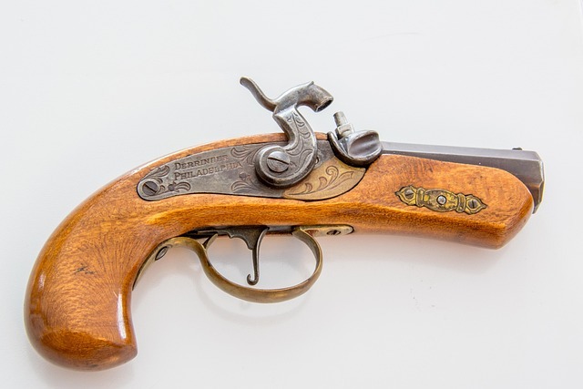 vintage hand gun