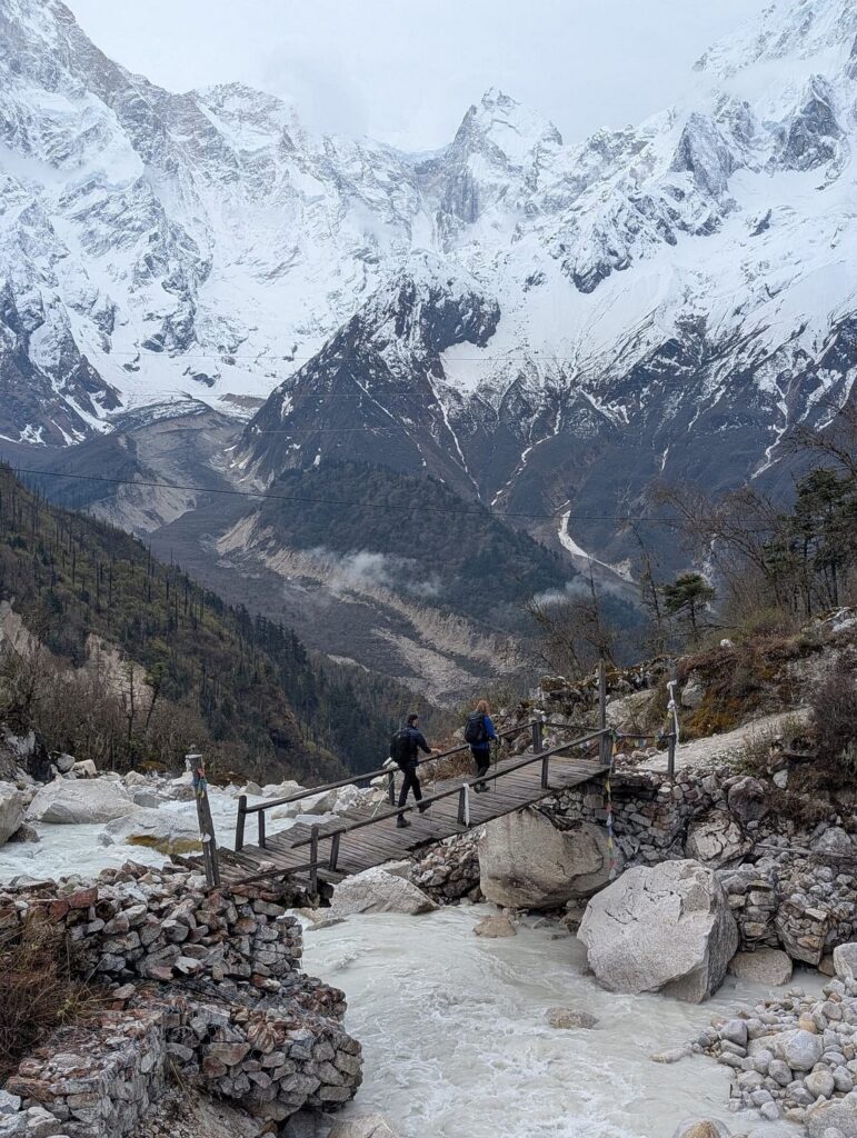 bridge over the Budhi Gandaki River
