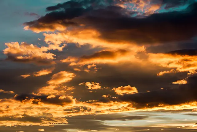 sunrise and clouds