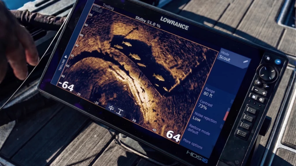360 sonar fish finder screen