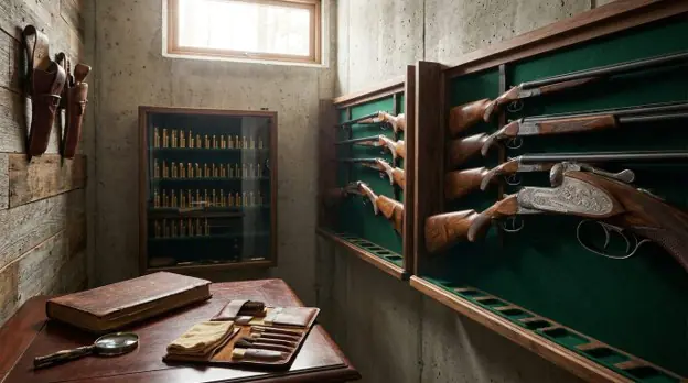 gun collection room