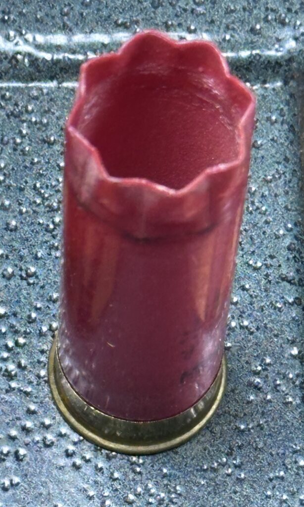 single red shotgun shell