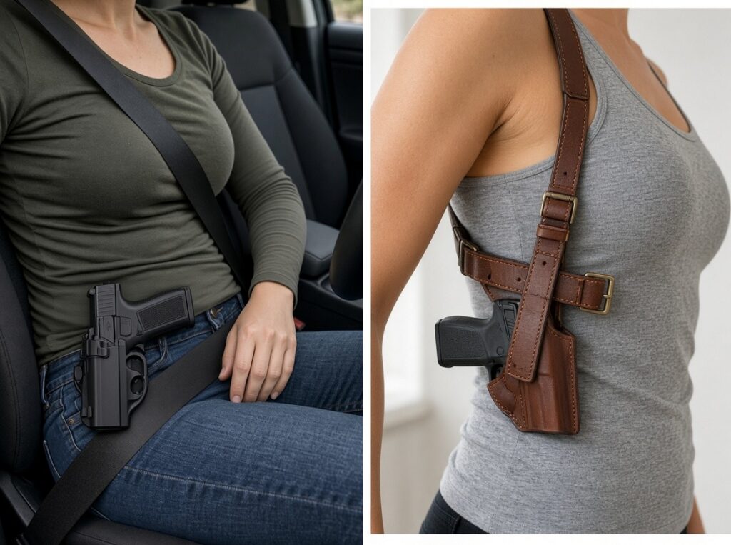 Cross_Shoulder holster for women